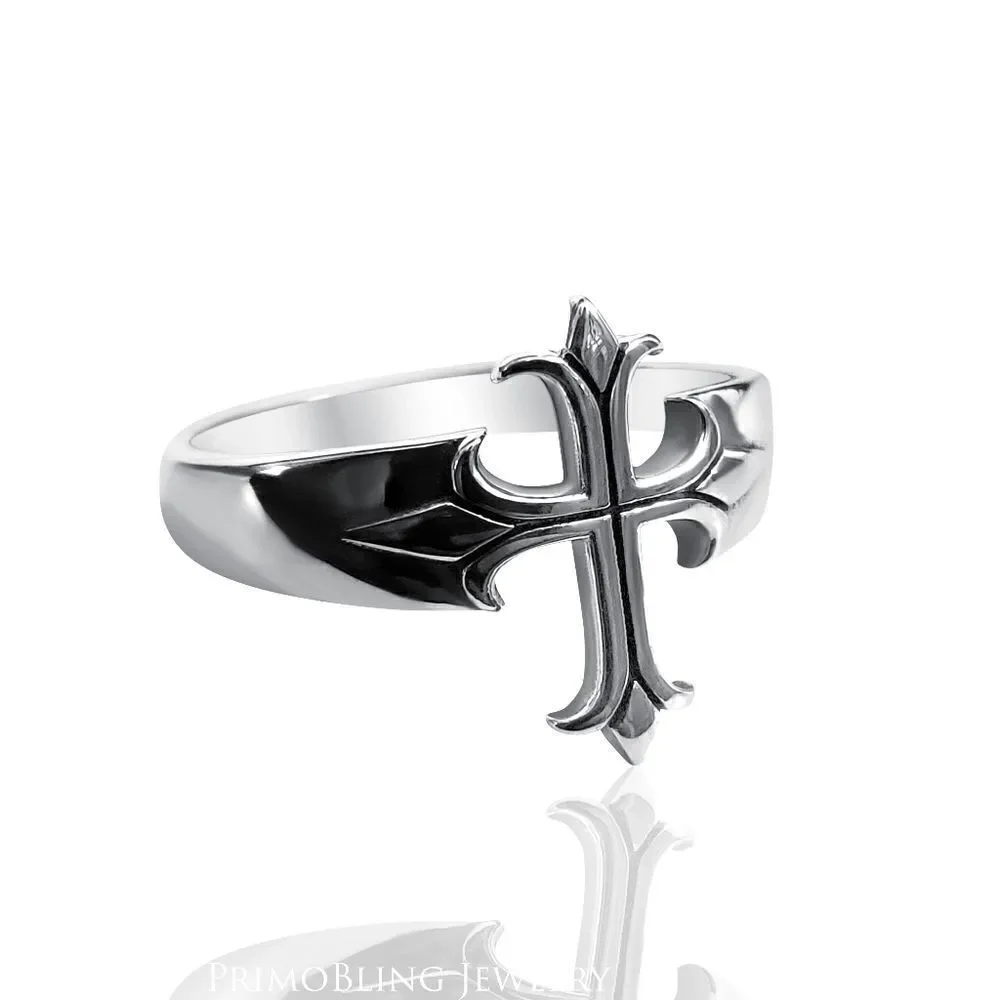 Sterling Silver Medieval Cross Ring